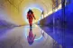 A member of HS2 staff walks through the Chilterns tunnel close to its ventilation shaft which surfaces near Chalfont St. Peter, as work on the HS2 project continues in West Hyde, Hertfordshire, January 16, 2026