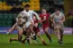 England's Noah Caluori (second from left) is tackled by Wales' Tom Bowen (centre) during the Under-20 Men's Six Nations match at cinch Stadium at Franklin's Gardens, Northampton. Picture date: Friday February 6, 2026