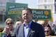 Plaid Cymru Leader Rhun ap Iorwerth makes a speech in Llandudno, North Wales, on the last day of campaigning for the Senedd election, May 6, 2026
