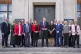 Wales' new cabinet on the steps of the Welsh Government building in Cardiff, Wales
