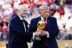 CLOSE TIES: Fifa President Gianni Infantino (left) and US President Donald Trump, present the World Cup Trophy after the final at the New York-New Jersey Stadium