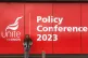 Nury Martinez outside Unite's policy conference 