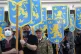 Ukrainian neonazis carry emblems of the so-called SS Galicia