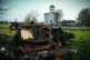 Last offensive: A wrecked Russian vehicle on the outskirts o