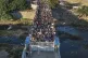 Haitians wait to cross the border between Dominican Republic