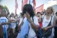 A supporter of Argentine Vice President Cristina Fernandez c