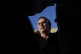Brazil's former President Jair Bolsonaro speaks to the media