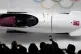 Olympic Athletes of Russia's Nadezhda Sergeeva driving a Bob