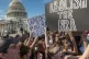 School students from Montgomery County, Maryland protest out