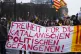 A protest in front of the Reichstag building, condemning the