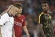 Roma's Radja Nainggolan (left) is consoled by Roma's Mirko A