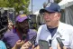 Dallas Cowboys owner Jerry Jones at the press conference for