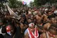 Papuan students shout slogans during a rally near the presid