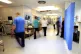 Staff on a NHS hospital ward, October 3, 2014