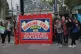 The Morning Star banner and a few of its staff members out o