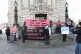 Anti-gentrification activists rally outside Brixton town hal