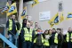 PCS members outside the driving test centre in Barnet, north