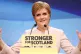 Nicola Sturgeon delivers her speech at the SNP conference