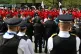 Met Police officers stare down Extinction Rebellion proteste