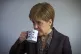 First Minister Nicola Sturgeon has a cup of tea during a vis
