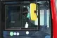 A London bus driver wearing a face mask and gloves