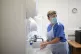 Nurse Ashleigh Smith wearing personal protective equipment (