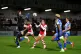 Brighton and Hove Albion goalkeeper Megan Walsh (left) claim