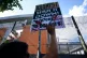 A protest outside Brook House in 2022
