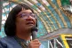 Diane Abbot speaks at a rally outside Kings Cross station, L