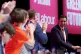 Scottish Labour leader Anas Sarwar is applauded following hi