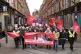 Protesters during the Protect The Right To Strike march in L