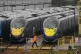 Southeastern trains in sidings at Ramsgate railway station i