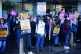Members of the Royal College of Nursing (RCN) on the picket 