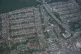 An aerial view of houses over east London