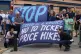 Tottenham fans protest againt tickey price hikes