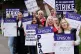 School support workers, who are members of Unison, on the pi