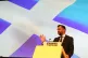 Scottish First Minister and SNP leader Humza Yousaf making h