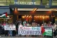 Demonstrators at a protest organised by London Palestine Act