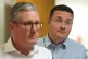 Labour's shadow health secretary Wes Streeting (right) with 