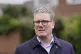 Labour leader Keir Starmer during a visit to the village of 