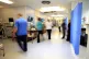 Staff on a NHS hospital ward, October 3, 2014