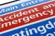an Accident and Emergency sign