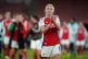 Arsenal's Leah Williamson applauds the fans after the UEFA W