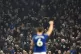 Everton's James Tarkowski celebrates with fans