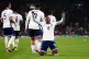 Eberechi Eze celebrates scoring England's third goal of the 