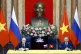 Russian President Vladimir Putin (left) and Vietnamese Presi