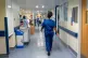 Staff on a NHS hospital ward at Ealing Hospital in London