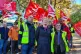Sharon Graham on the picket line with Weetabix workers