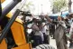 Leading Communist Brinda Karat blocks the way of a bulldozer