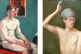 CONFRONTING HOMOPHOBIA: (L) FCB Cadell, The Boxer, c.1924; (